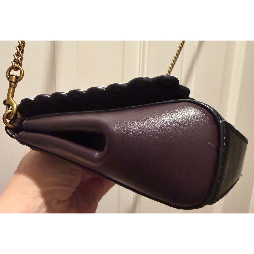 Luxurious 2019 Coach Alexa bag with a scalloped flap and studs in color block - Picture 7 of 8